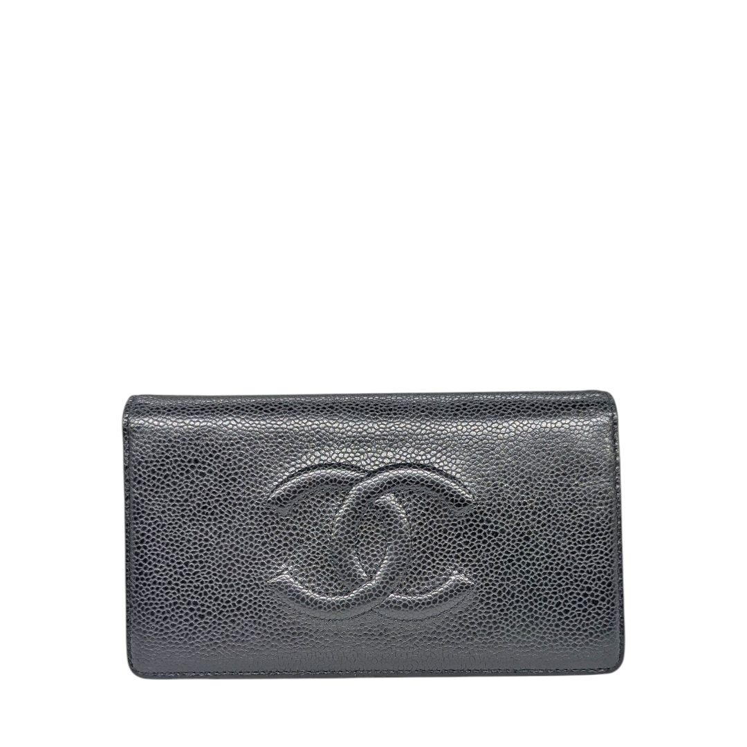 Chanel Caviar Timeless CC Yen Wallet
