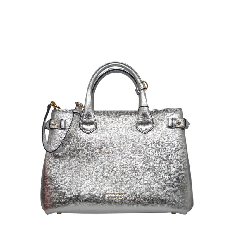 Burberry Metallic House Check Medium Tote