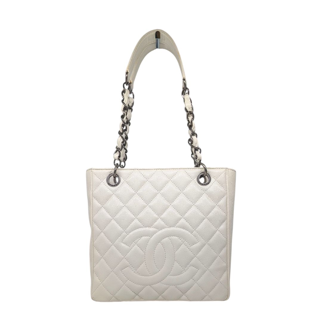 Chanel Caviar Quilted Petit Shopping Tote