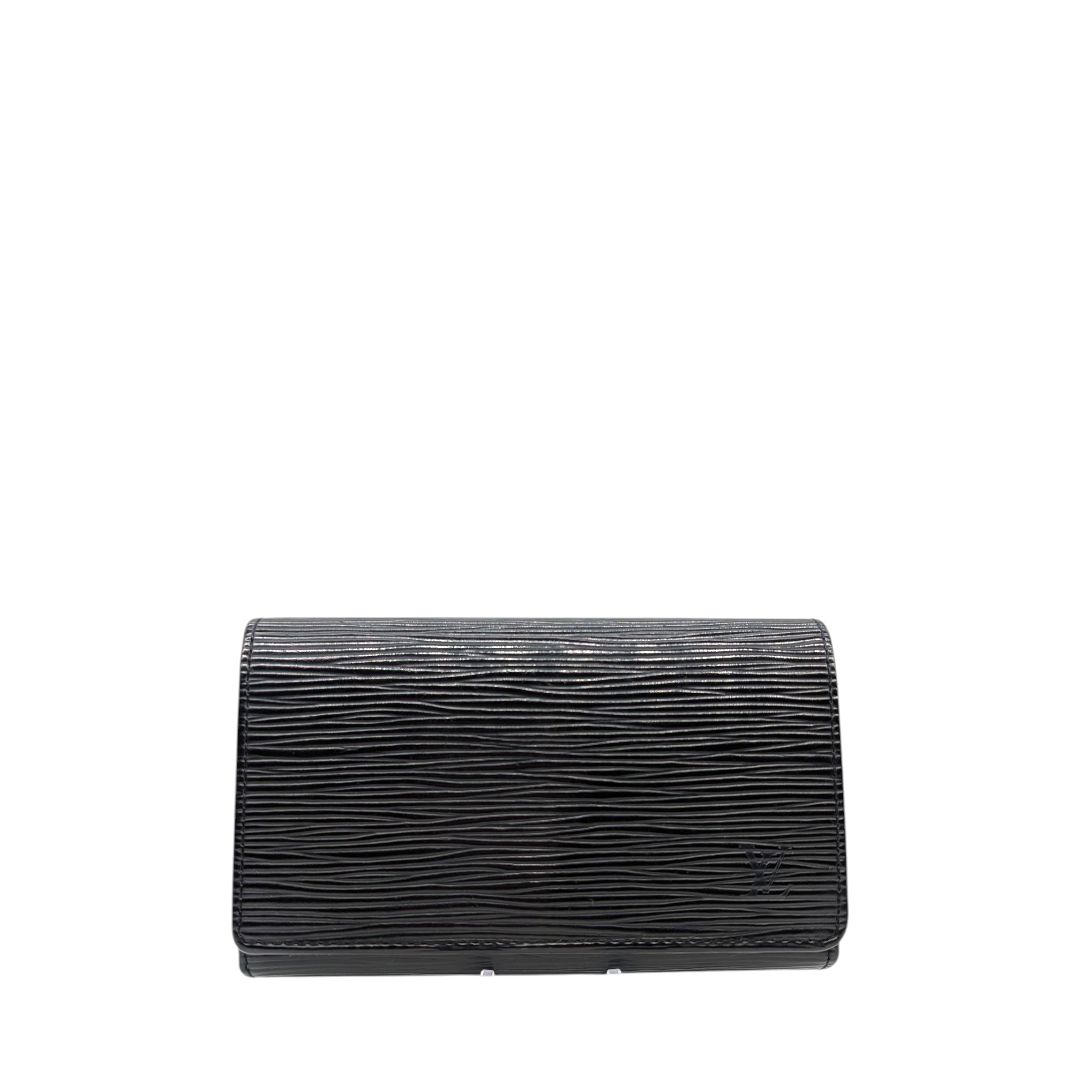Louis Vuitton Black Epileather Porte Monnaie Tresor Wallet