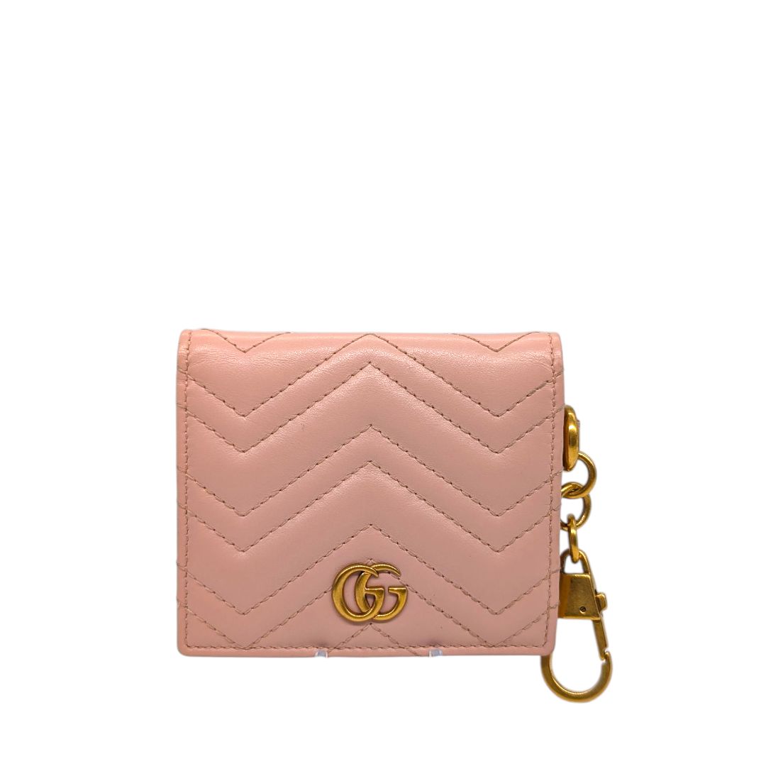Gucci Marmont GG Leather Cardholder Keychain