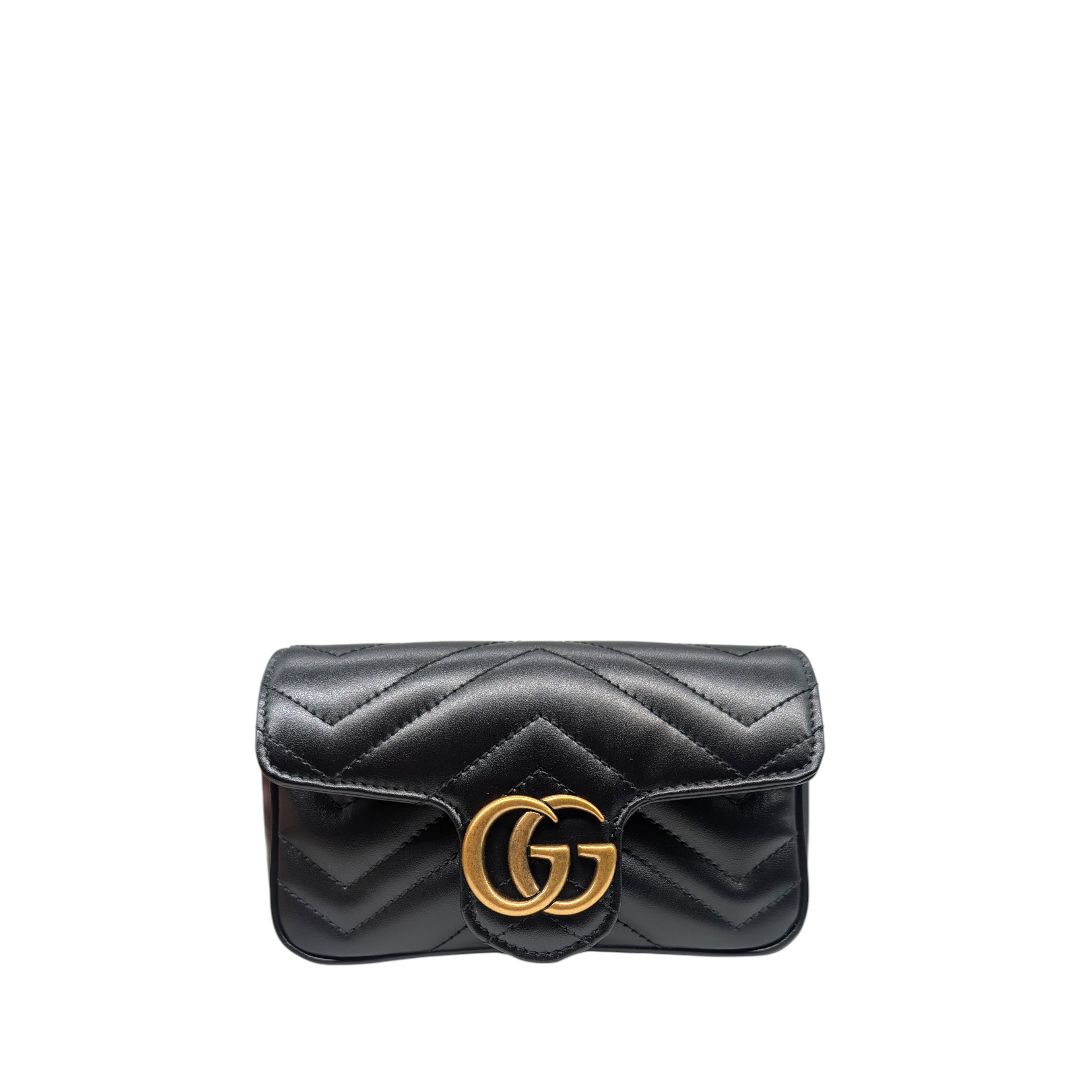Gucci Matelasse Super Mini GG Marmont