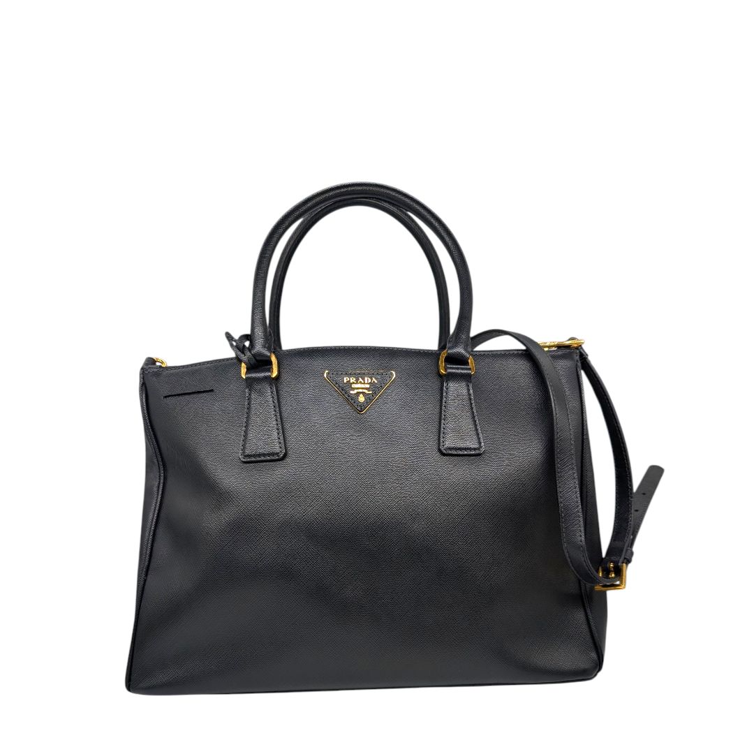 Prada Saffiano Medium Galleria Double Zip Tote.