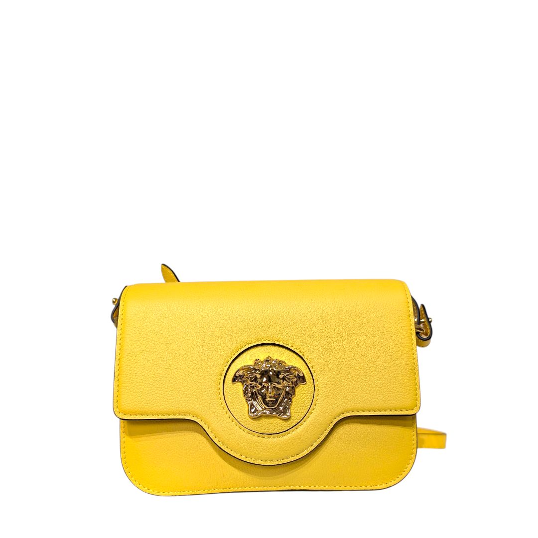 Yellow Versace La Meduasa Crossbody