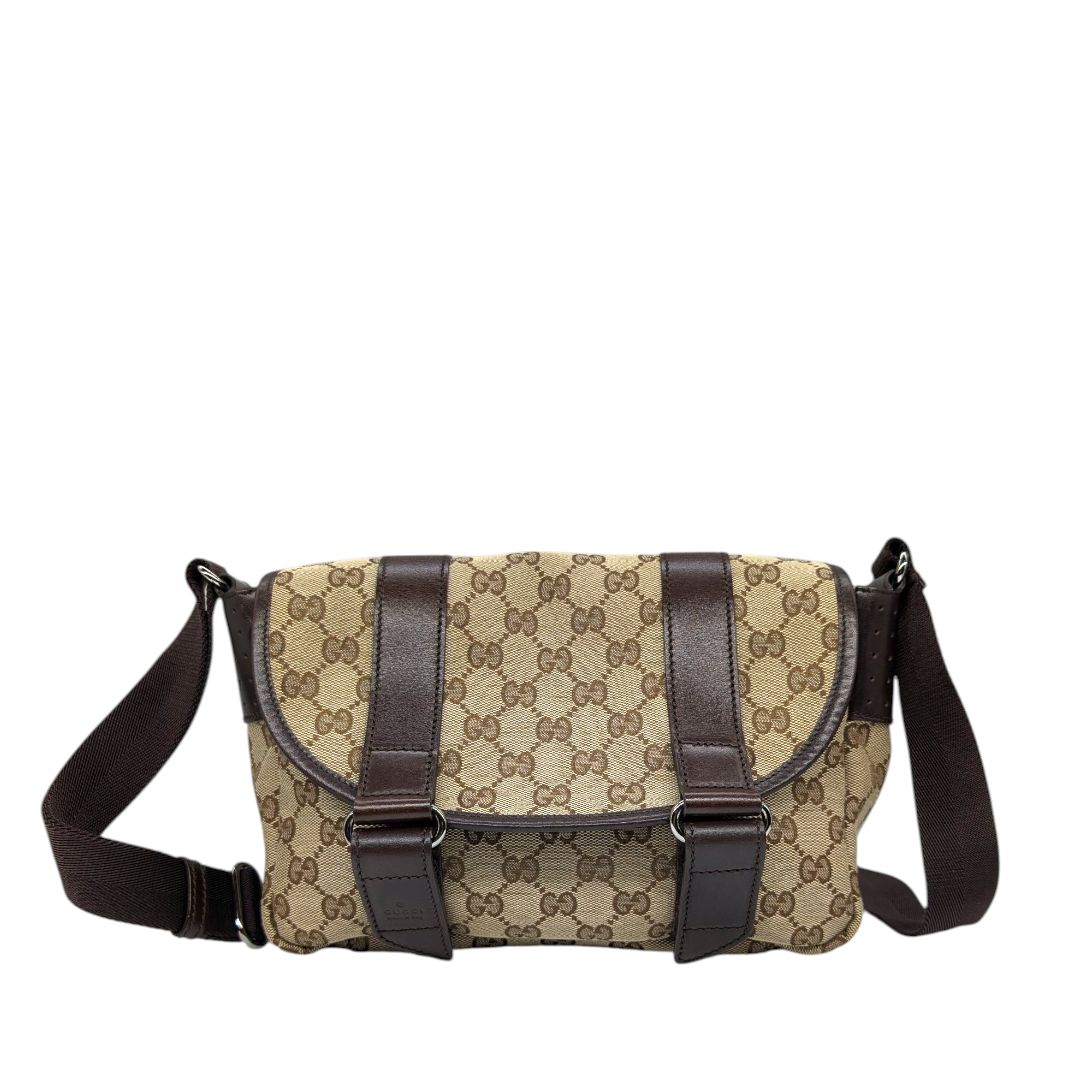 Gucci Monogram GG Canvas Messenger Bag