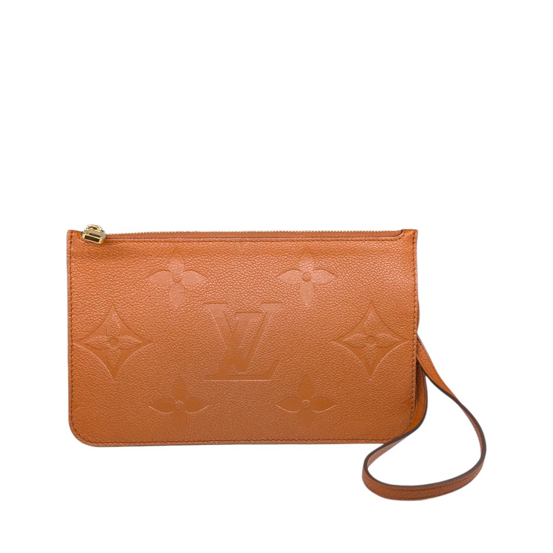 Louis Vuitton Empreinte Pochette Wristlet (Cognac)