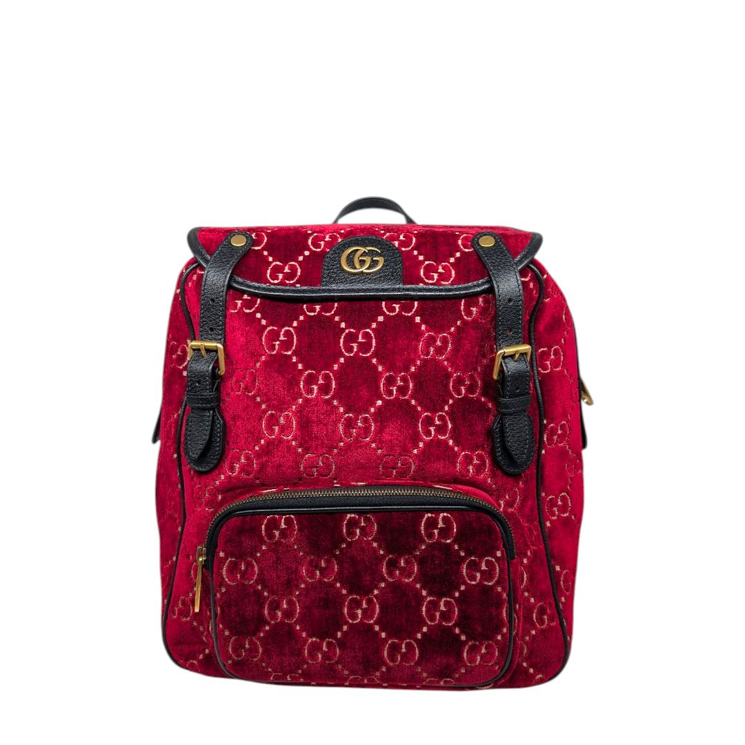 Gucci GG Monogram Small Velvet Backpack