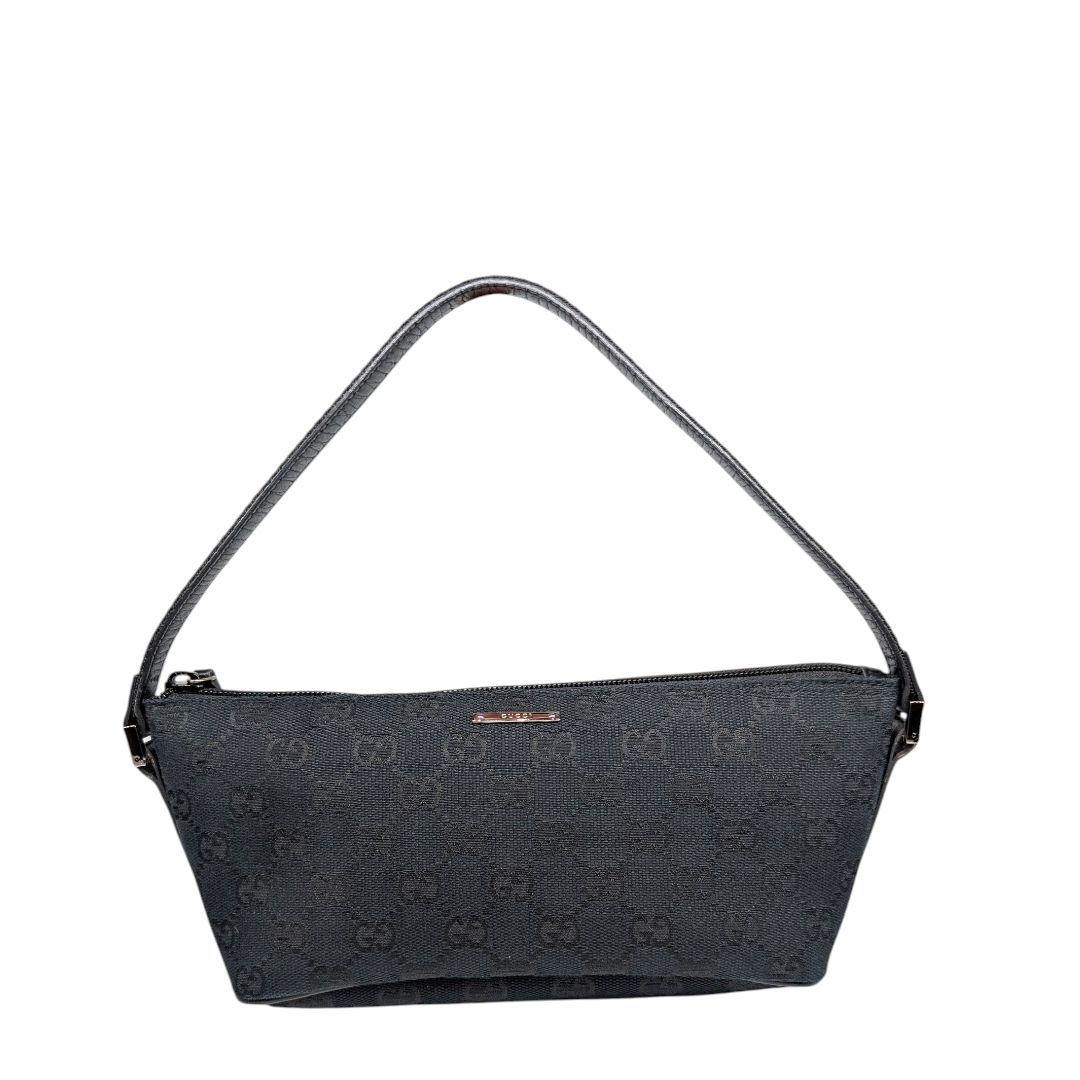 Gucci Monogram Black Boat Pochette
