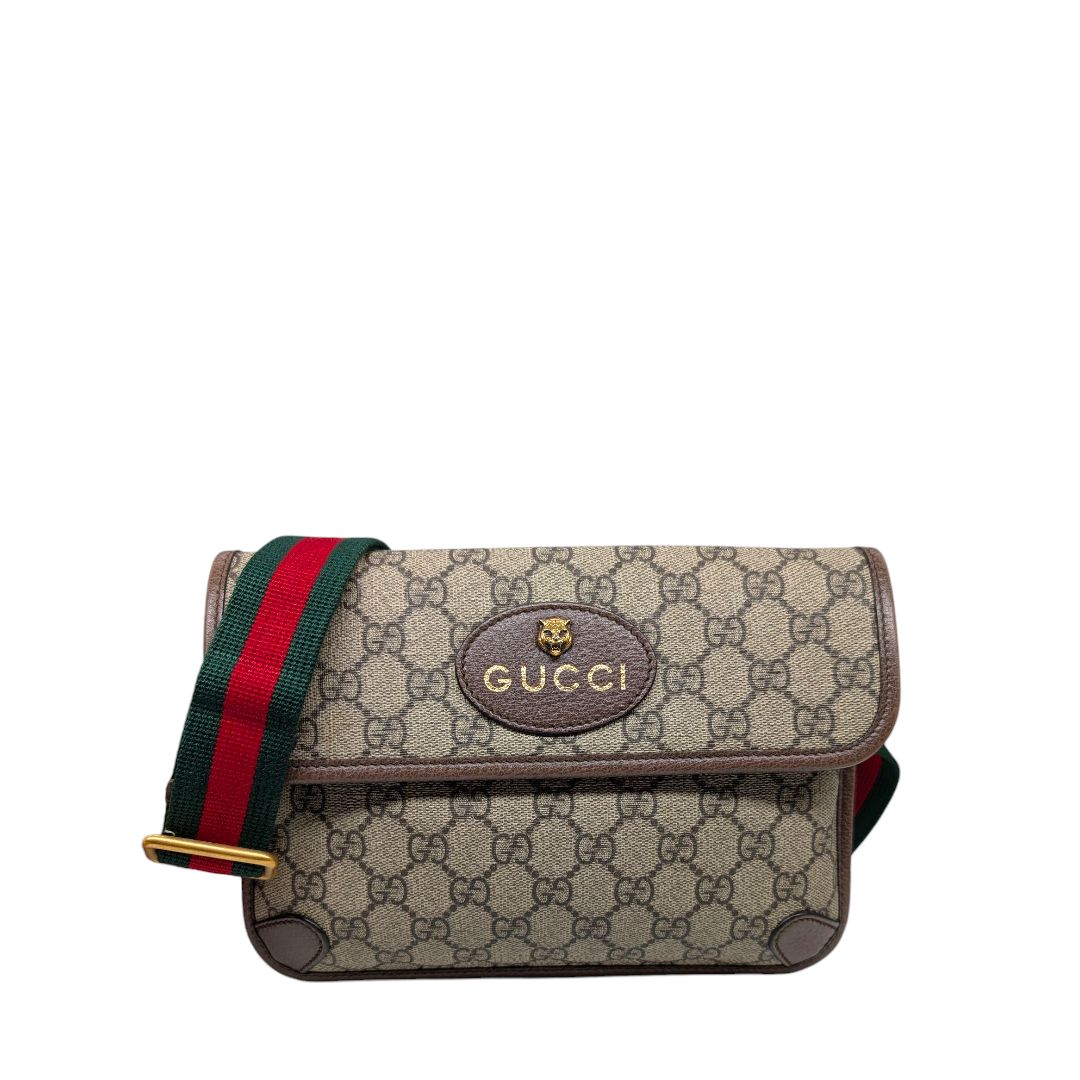 Gucci GG Supreme Monogram Neo Vintage Web Belt Bag