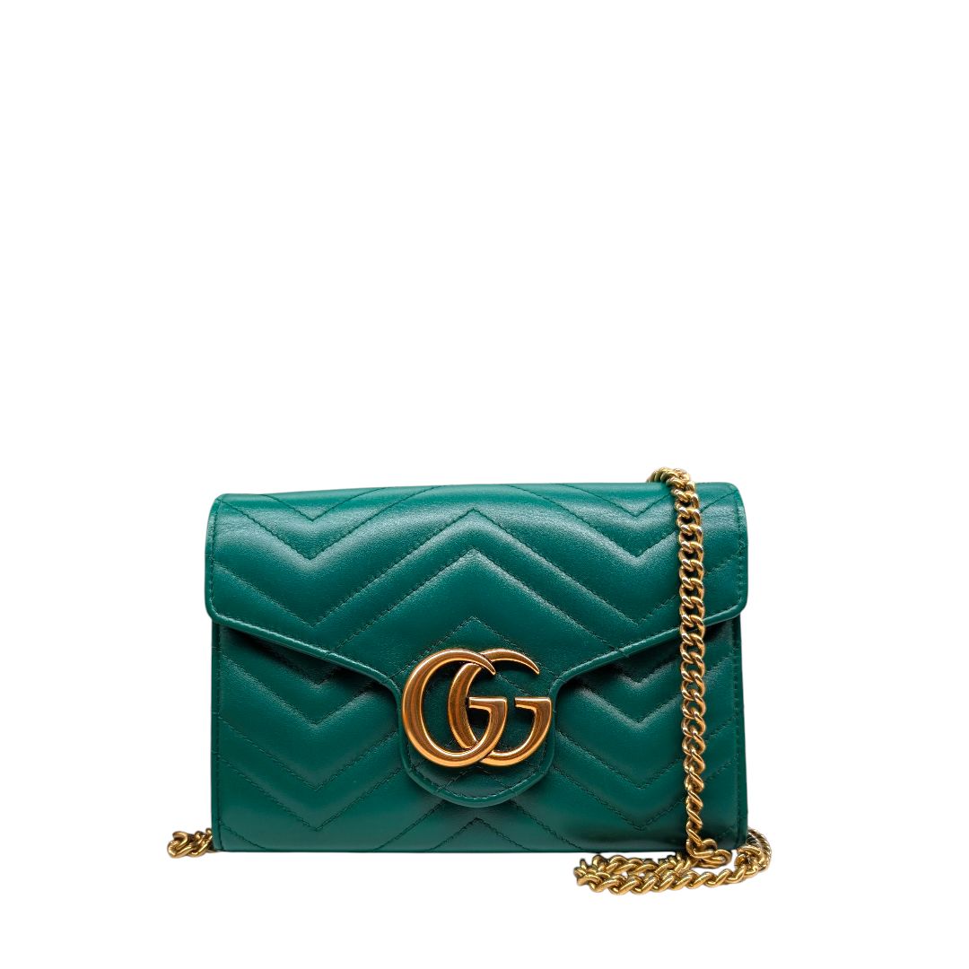 Gucci Calfskin Matelasse GG Marmont WOC