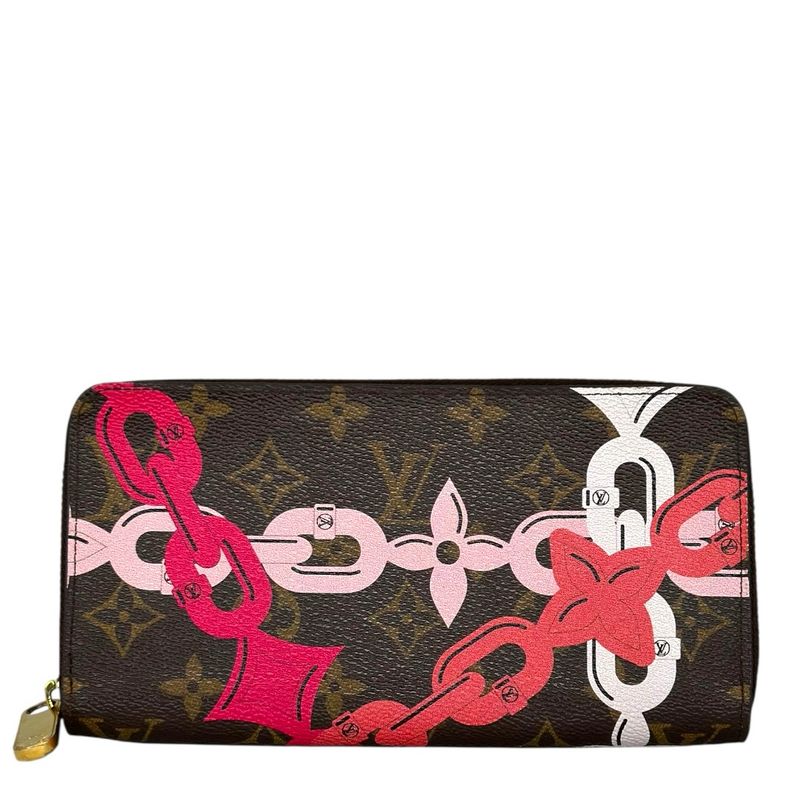 Louis Vuitton Limited Edition Monogram Chain Flower Zippy