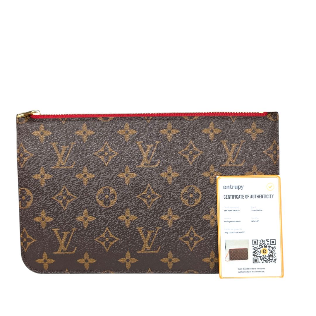 Louis Vuitton Monogram Neverfull Pochette.....