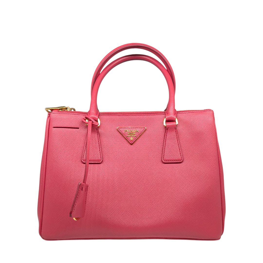 Prada Saffiano Small Galleria Double Zip Tote.