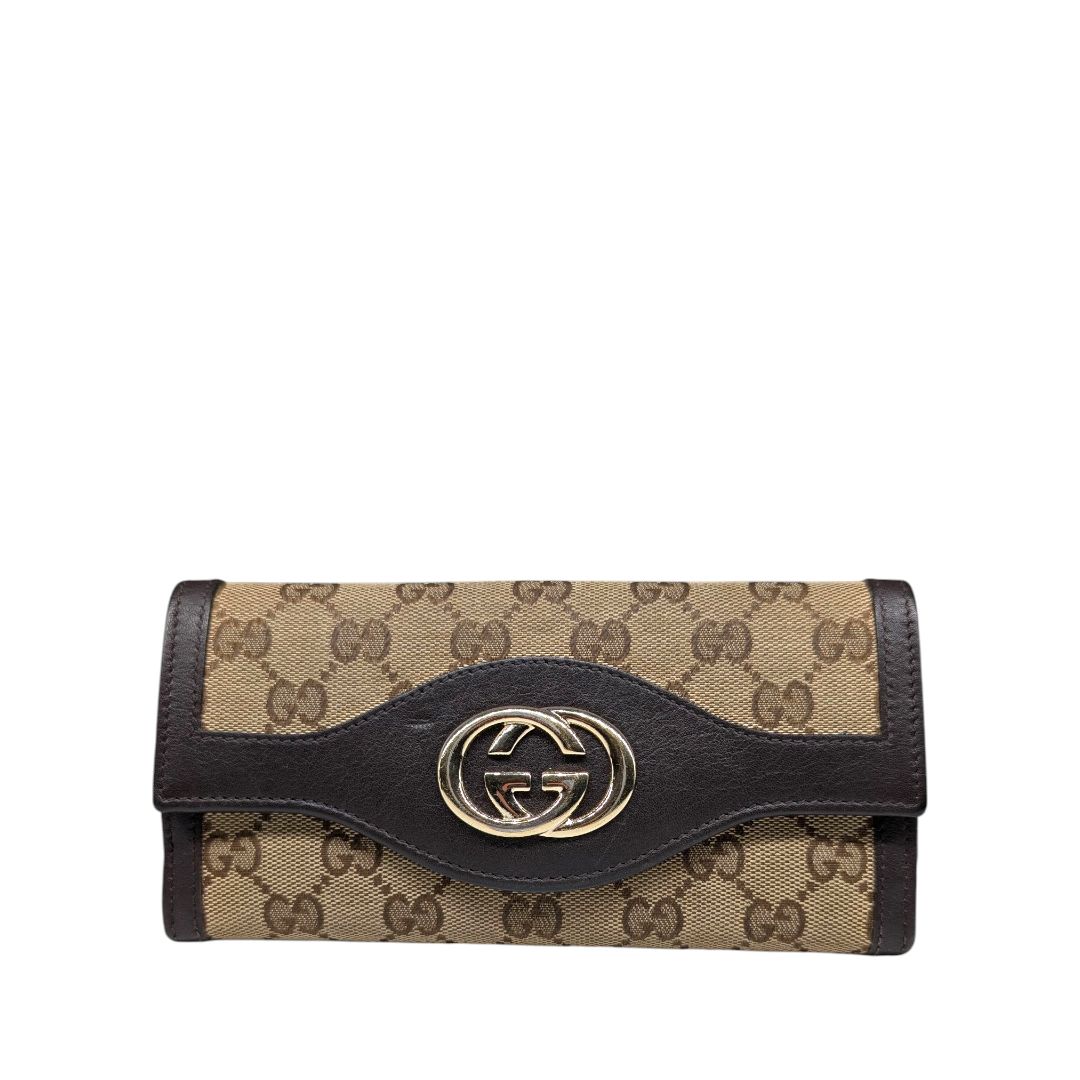 Gucci Monogram Margaux Calfskin Sukey Continental Organizer Wallet