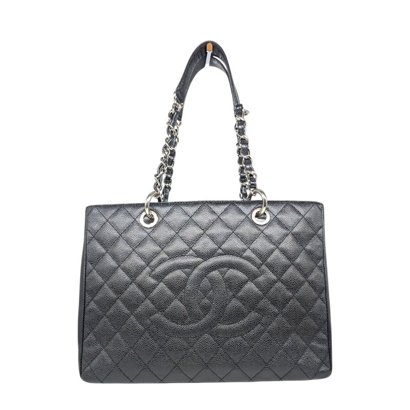 Chanel Black Caviar Grand Shopping Tote.