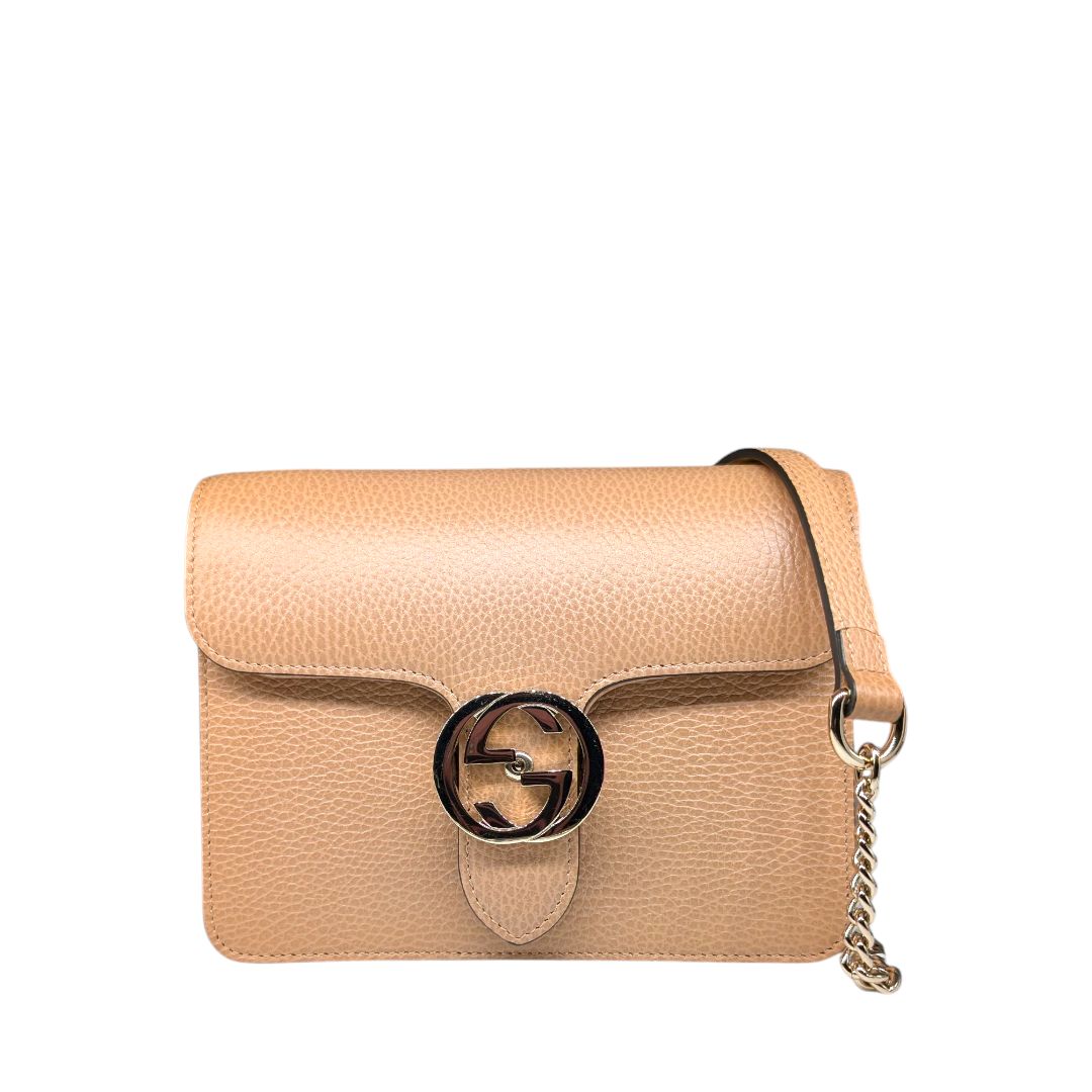 Gucci Dollar Calfskin Small Interlocking G Shoulder Bag