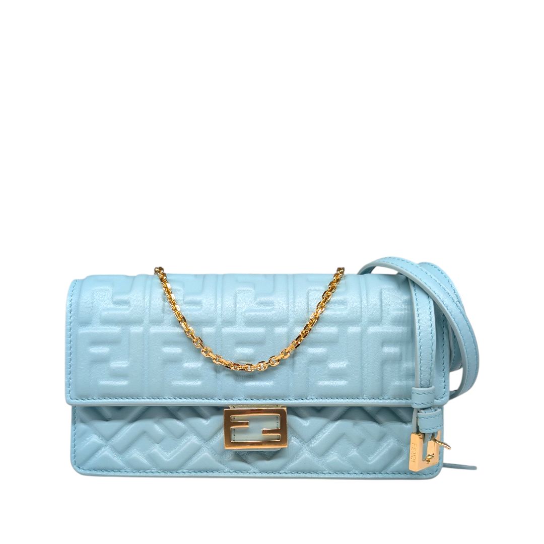 Fendi Nappa Matisse FF Embossed WOC Baguette