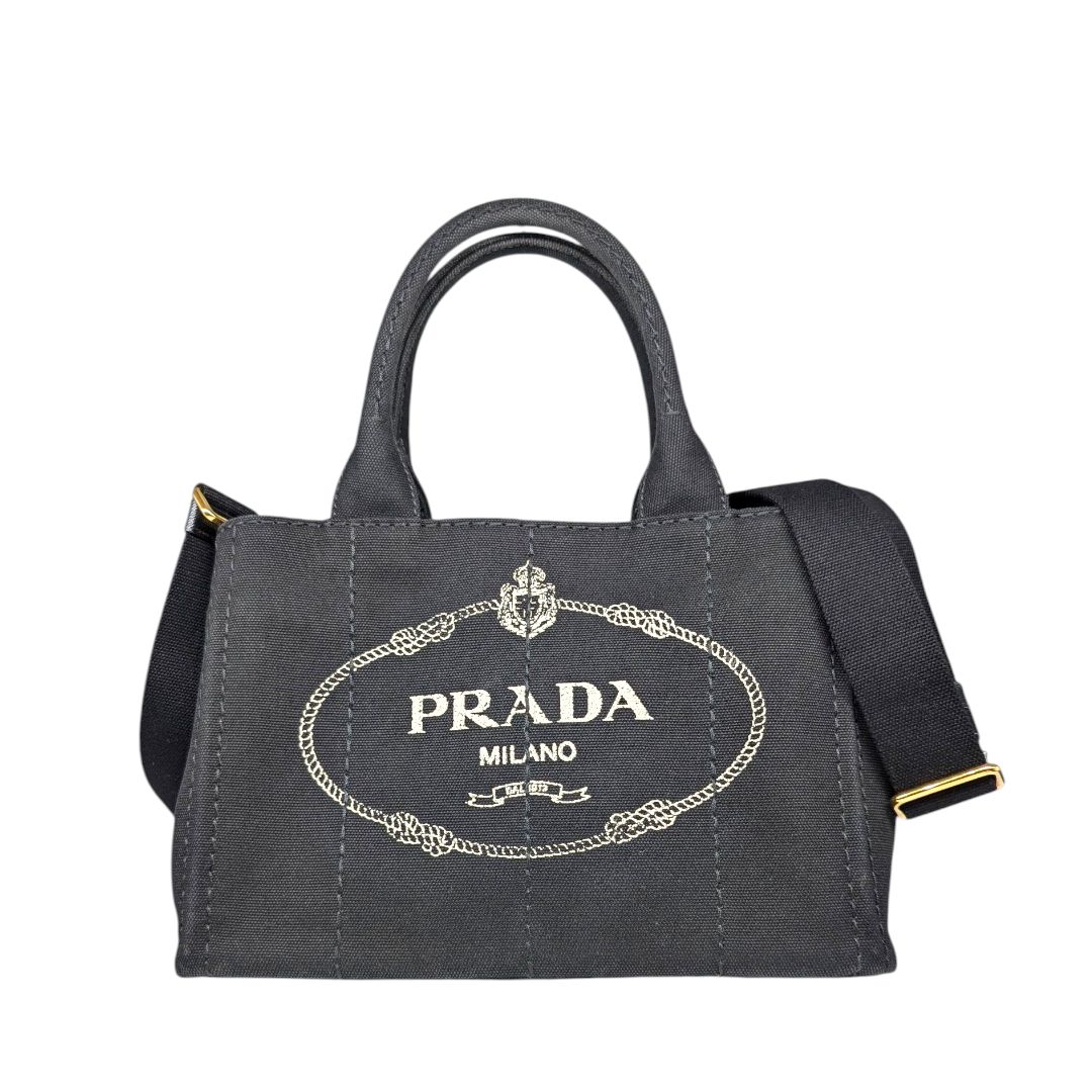 Prada Canapa Small Logo Tote