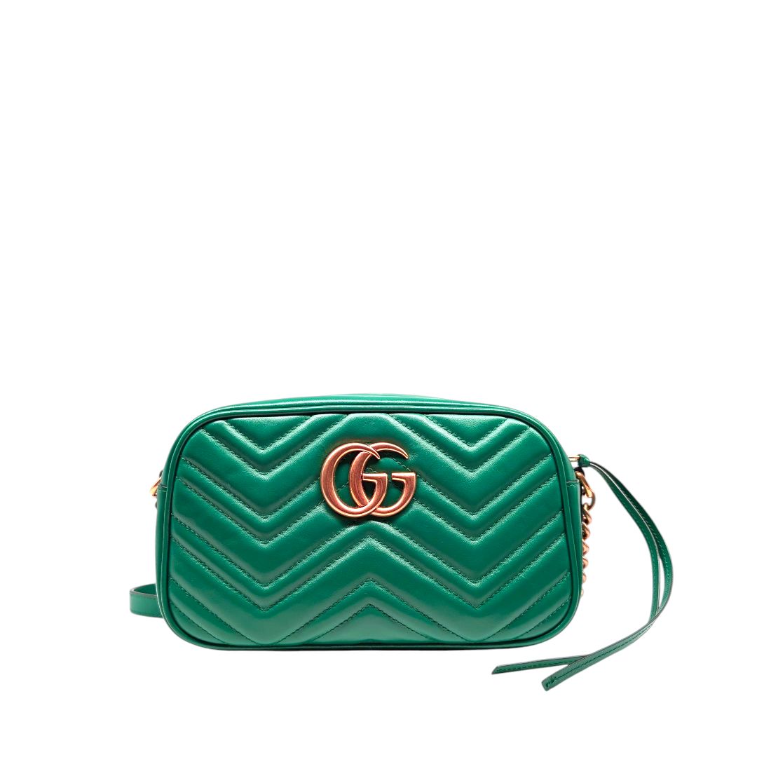 Gucci Green Marmont Chain Bag