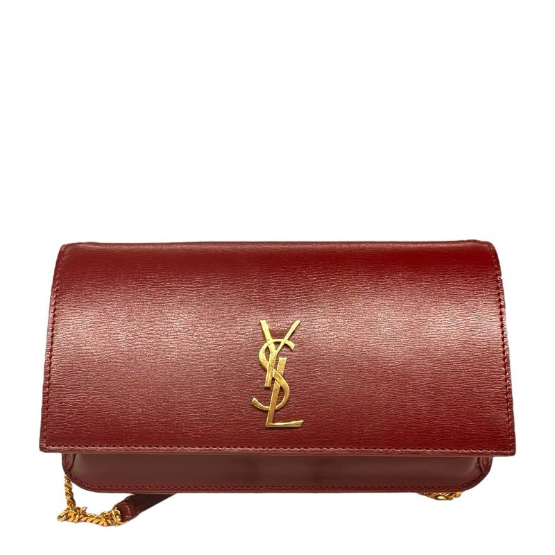 Saint Laurent Cassandre Leather Crossbody Phone Case Holder