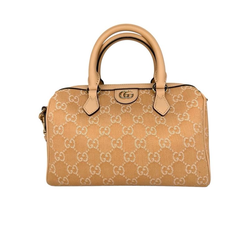 Gucci Summer Denim Calfskin GG Monogram Small Ophidia Top Handle