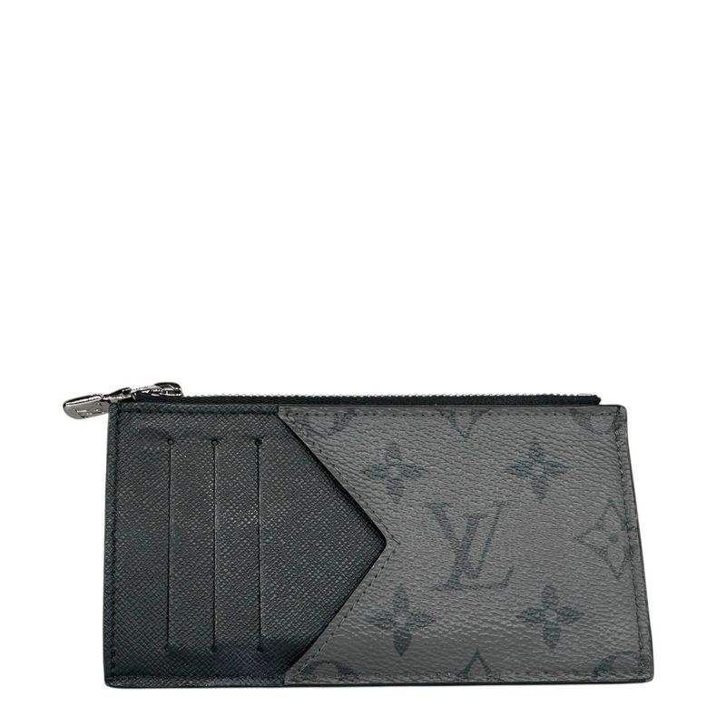 Louis Vuitton Revese Monogram Eclipse Taiga Coin Card Holder