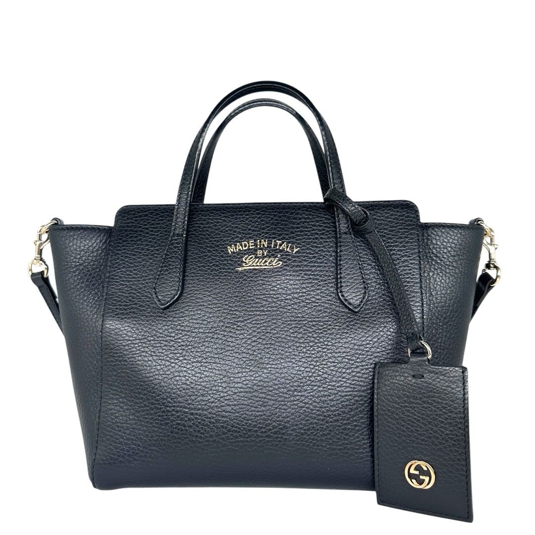 Gucci Dollar Calfskin Mini Swing Top Handle Bag