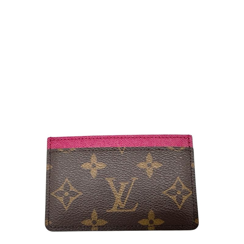 Louis Vuitton Monogram Card Holder Fuchsia.