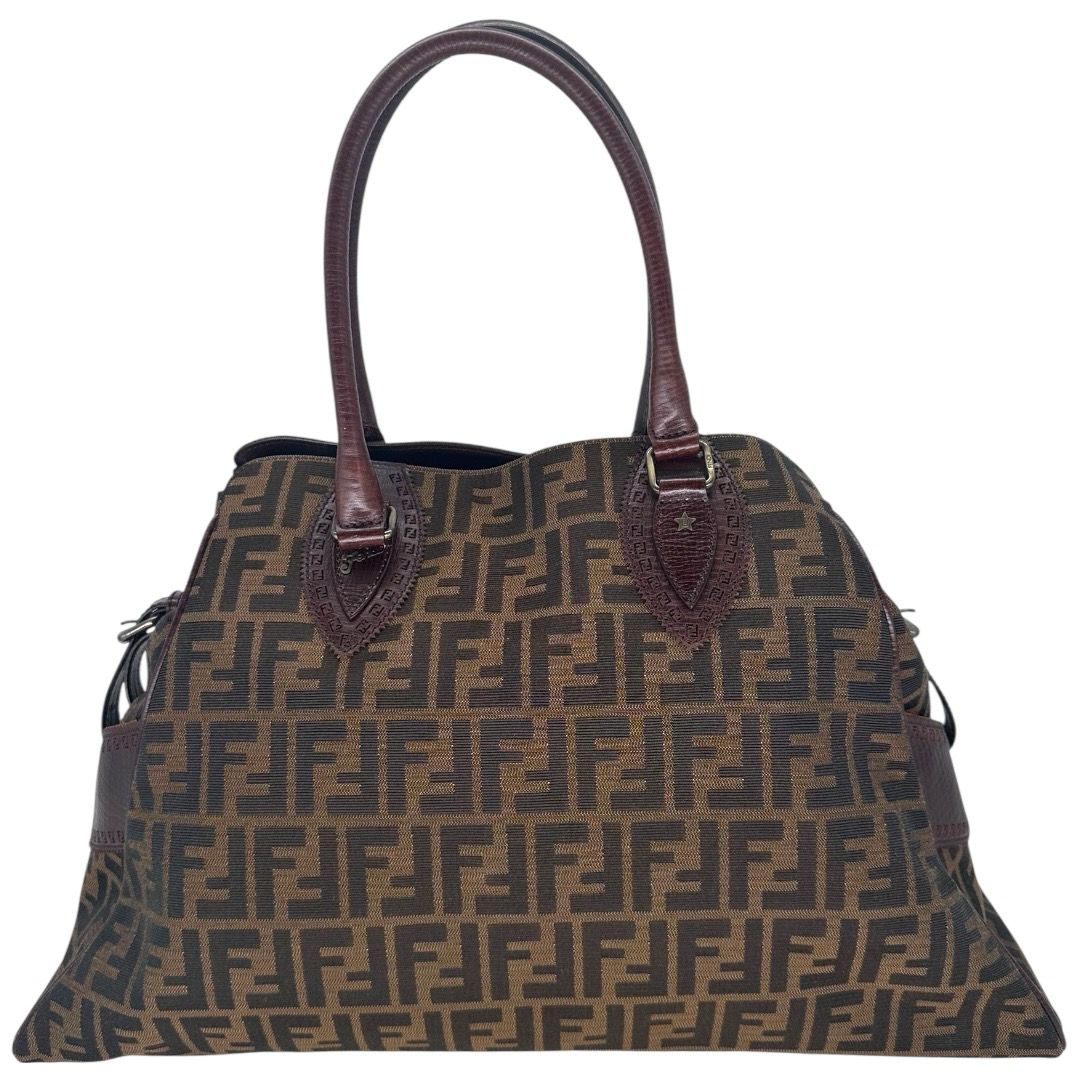Fendi Zucca Large Bag De Jour Tabacco