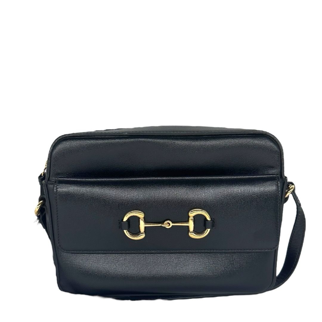 Gucci Textured Calfskin Small Horsebit 1955 Shoulder Bag