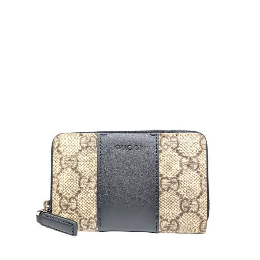 Gucci GG Supreme Monogram Zip Around Card Case