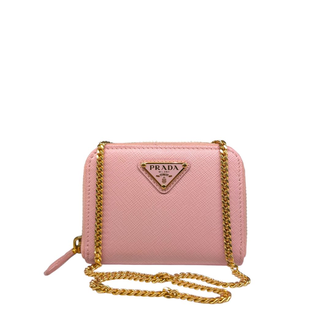 Prada Saffiano Zippy Coin Purse On Chain