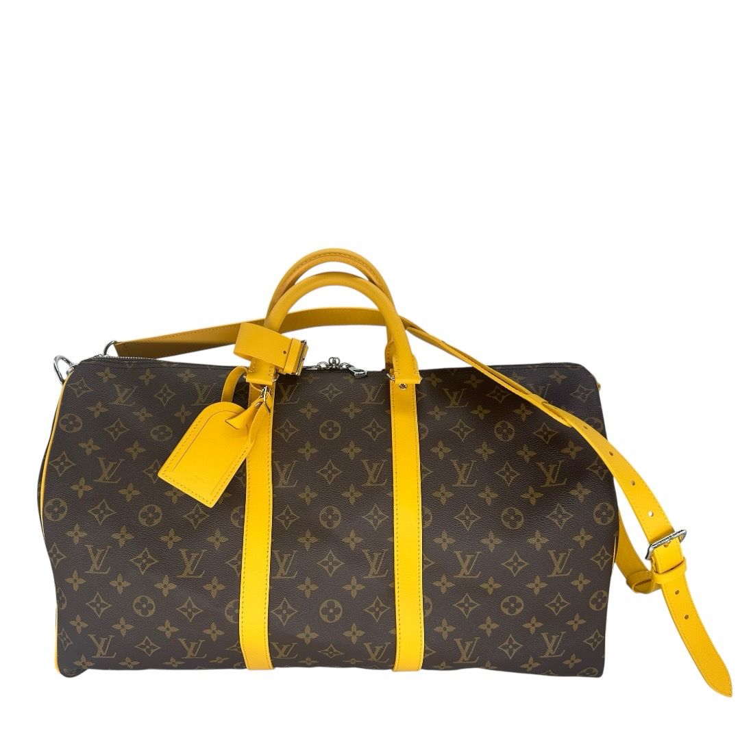 Louis Vuitton Keepall 50 Bandouliere (Safran Yellow Leather)