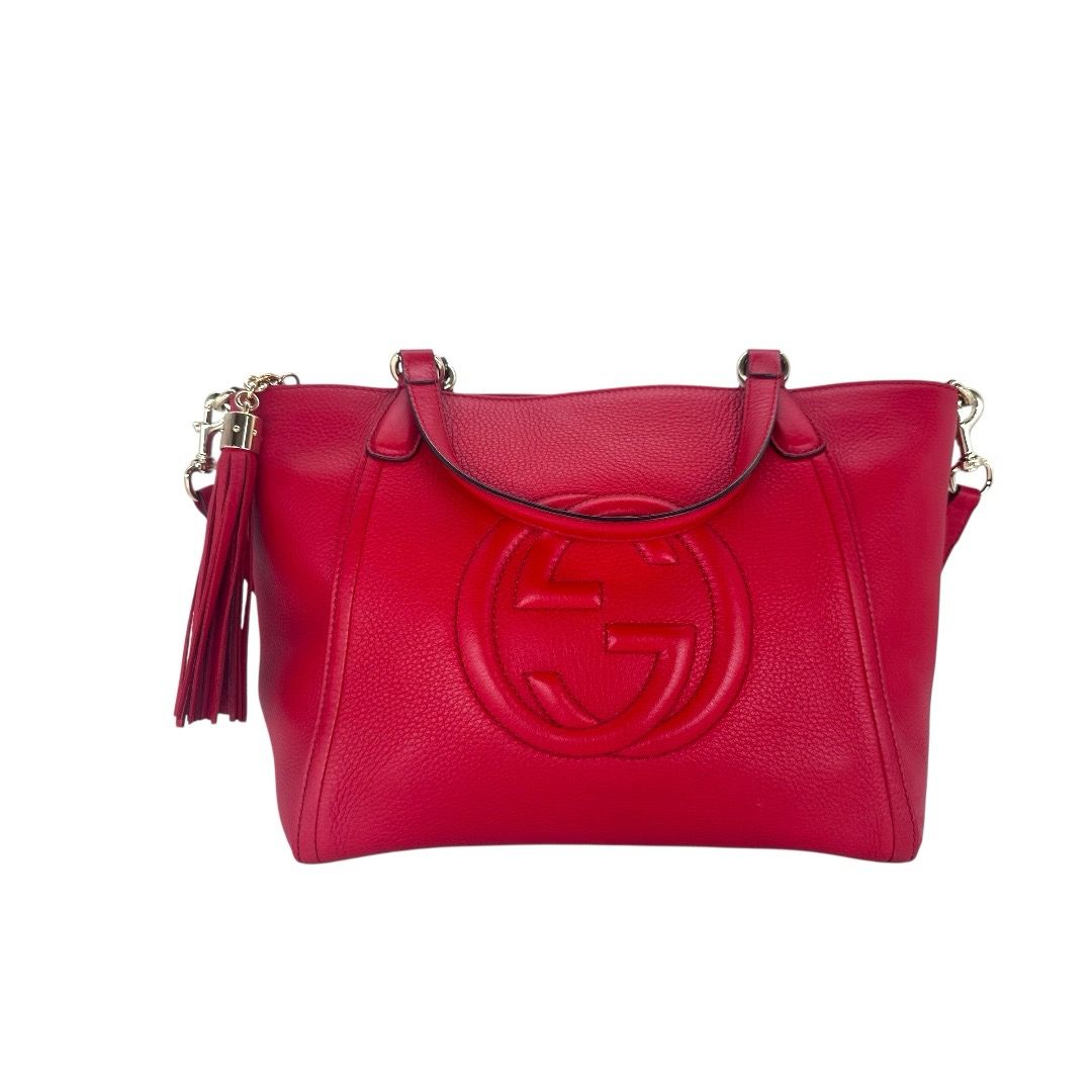 Gucci Pebbled Calfskin Small Soho Top Handle