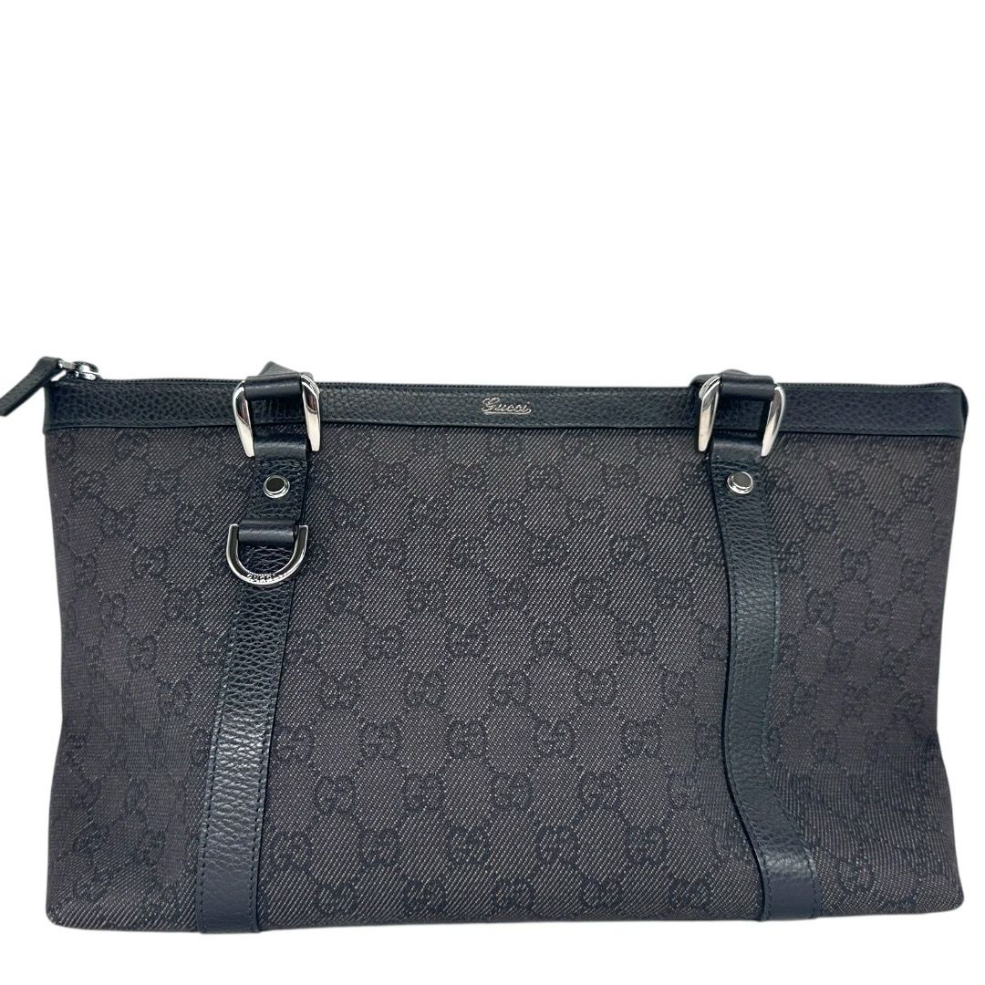 Gucci Denim Monogram Abbey Tote