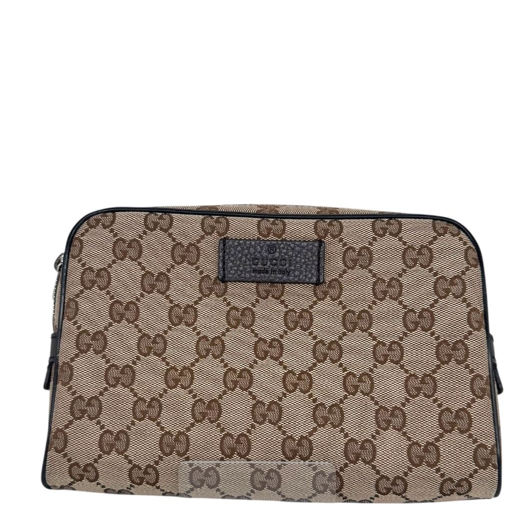 Gucci Monogram Belt Bag Dark Brown