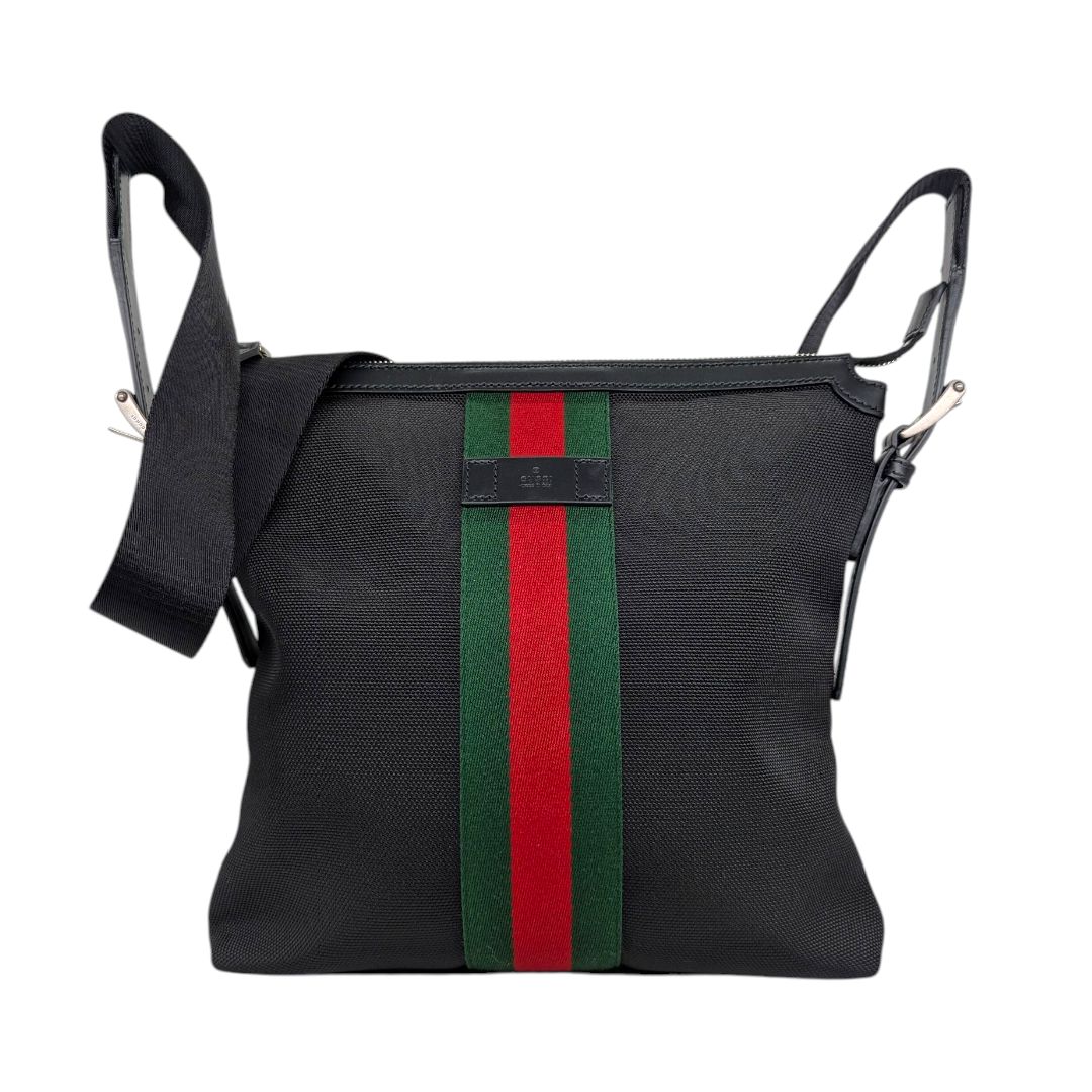 Gucci Techno Canvas Web Messenger Bag