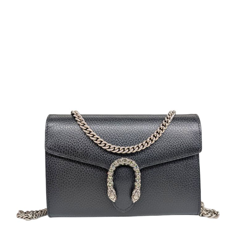 Gucci Calfskin Mini Dionysus Chain Wallet