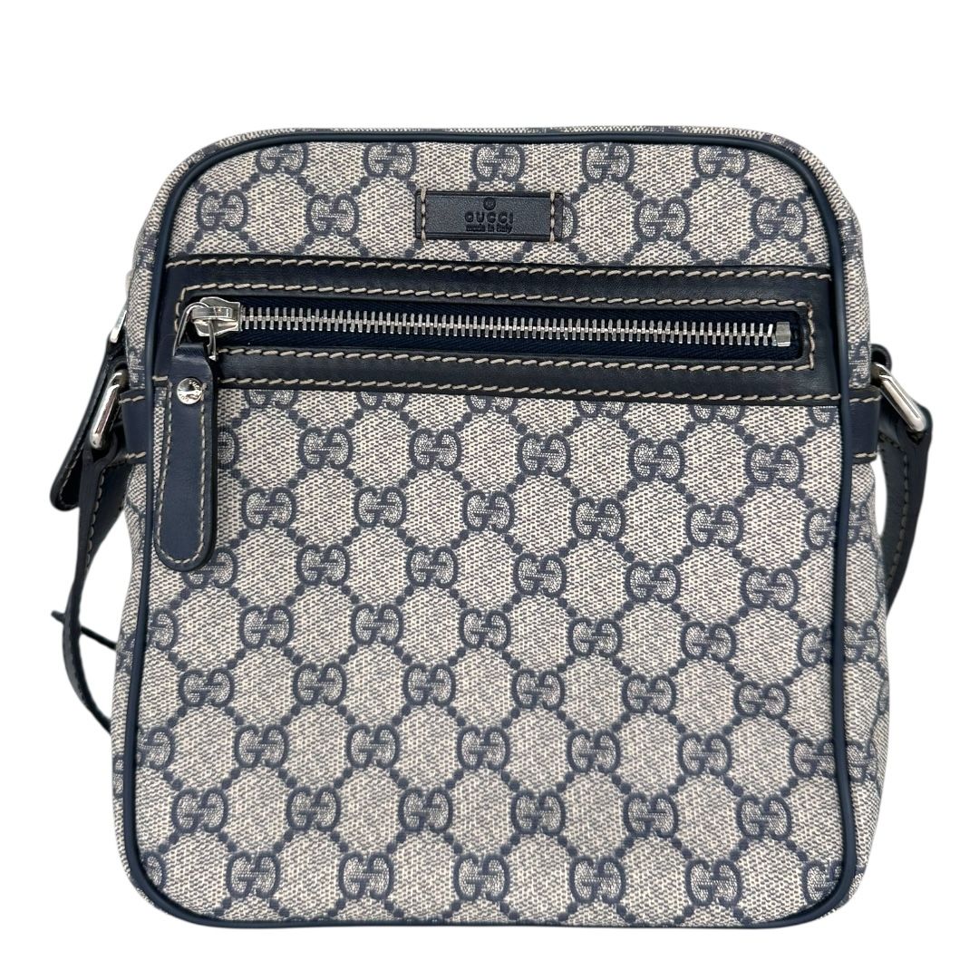 Gucci GG Supreme Monogram Selleria Calfskin Medium Messenger Bag