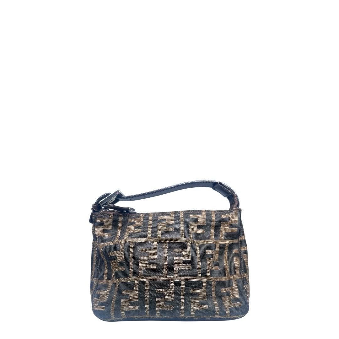 Fendi Zucca Mini Pochette Tobacco