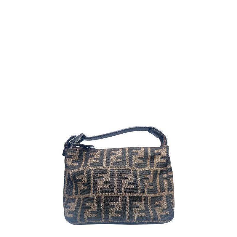 Fendi Zucca Mini Pochette Tobacco