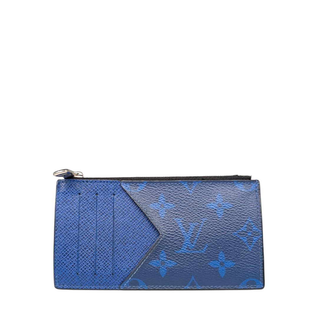 Louis Vuitton Taigarama Coin Card Holder Cobalt Blue