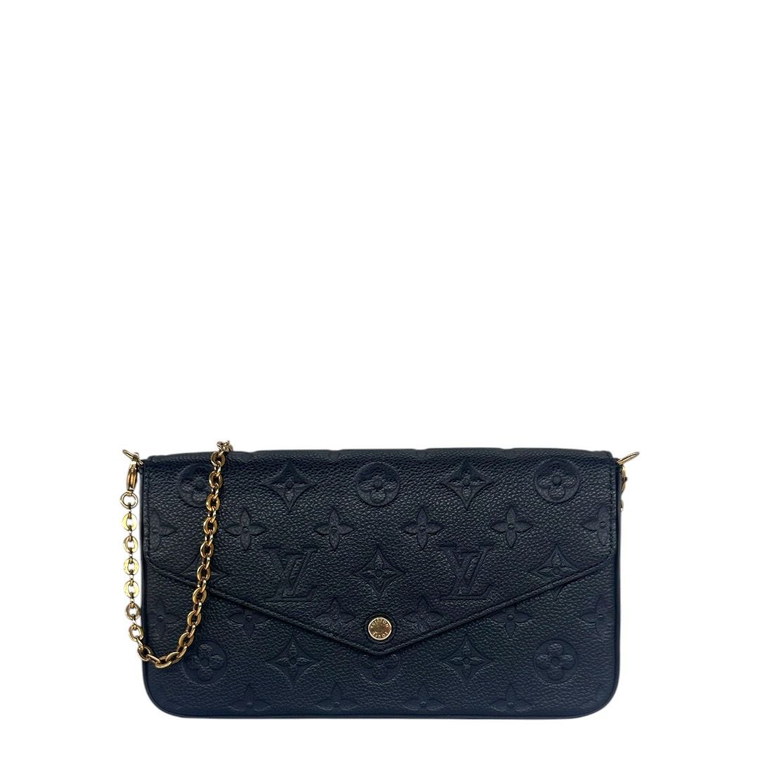 Louis Vuitton Black Empreinte Pochette Felicie