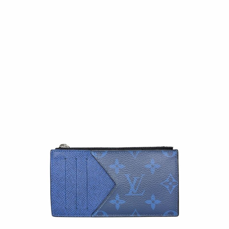 Louis Vuitton Taigarama Coin Card Holder Cobalt Blue