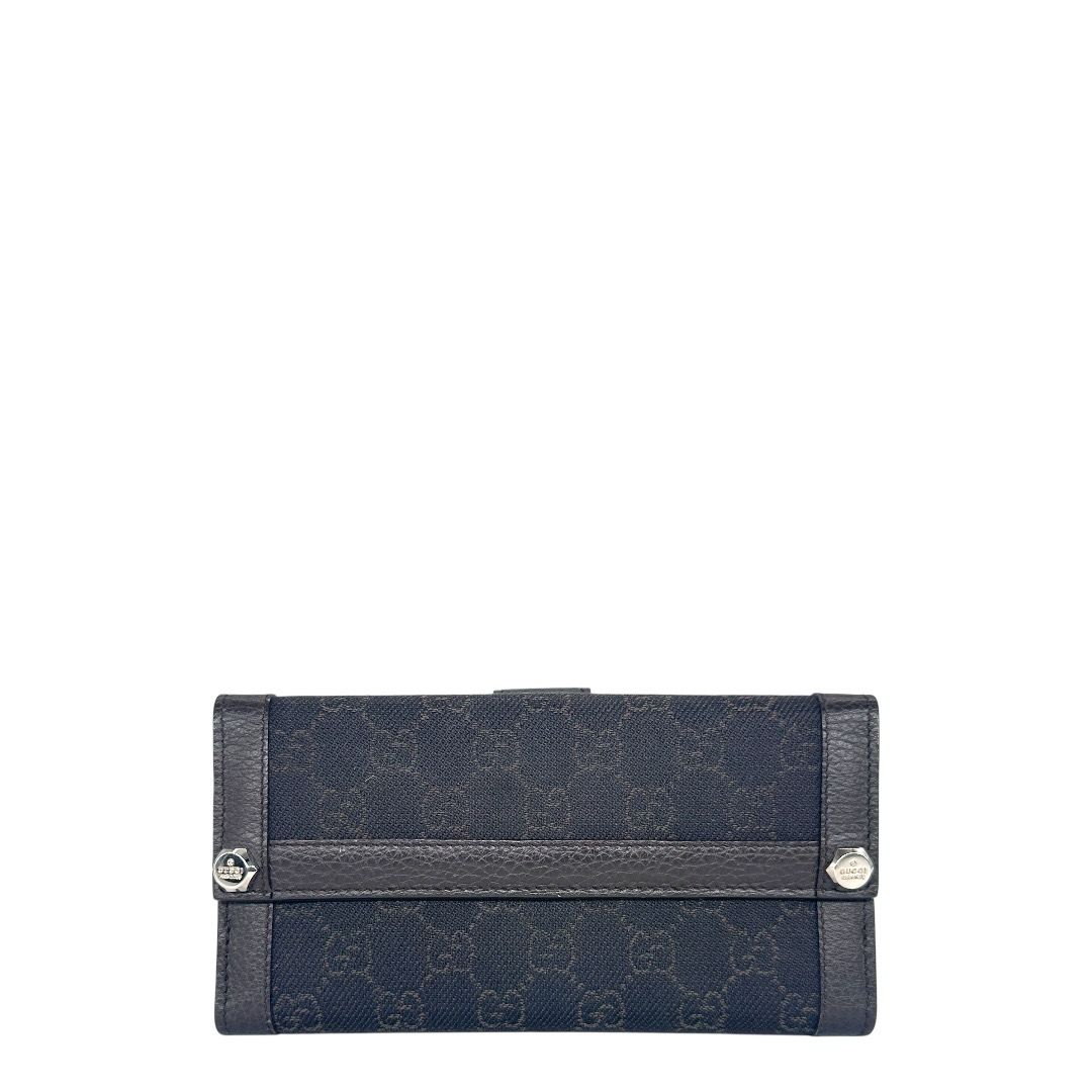 Gucci Monogram Continental Charmy Wallet