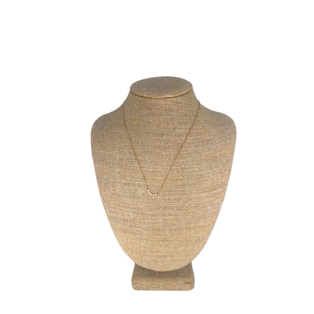 Tiffany &amp; Co. T Smile Mini Diamond Necklace in 18k Yellow Gold