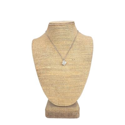 Tiffany &amp; Co. Silver Atlas Cube Pendant Necklace