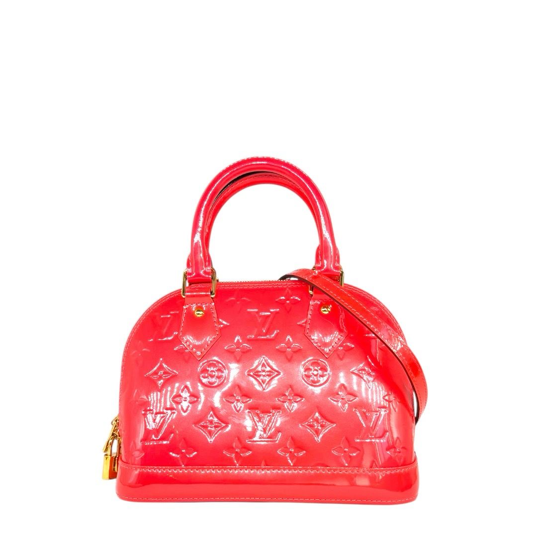 Louis Vuitton Vernis Monogram Alma BB Rose