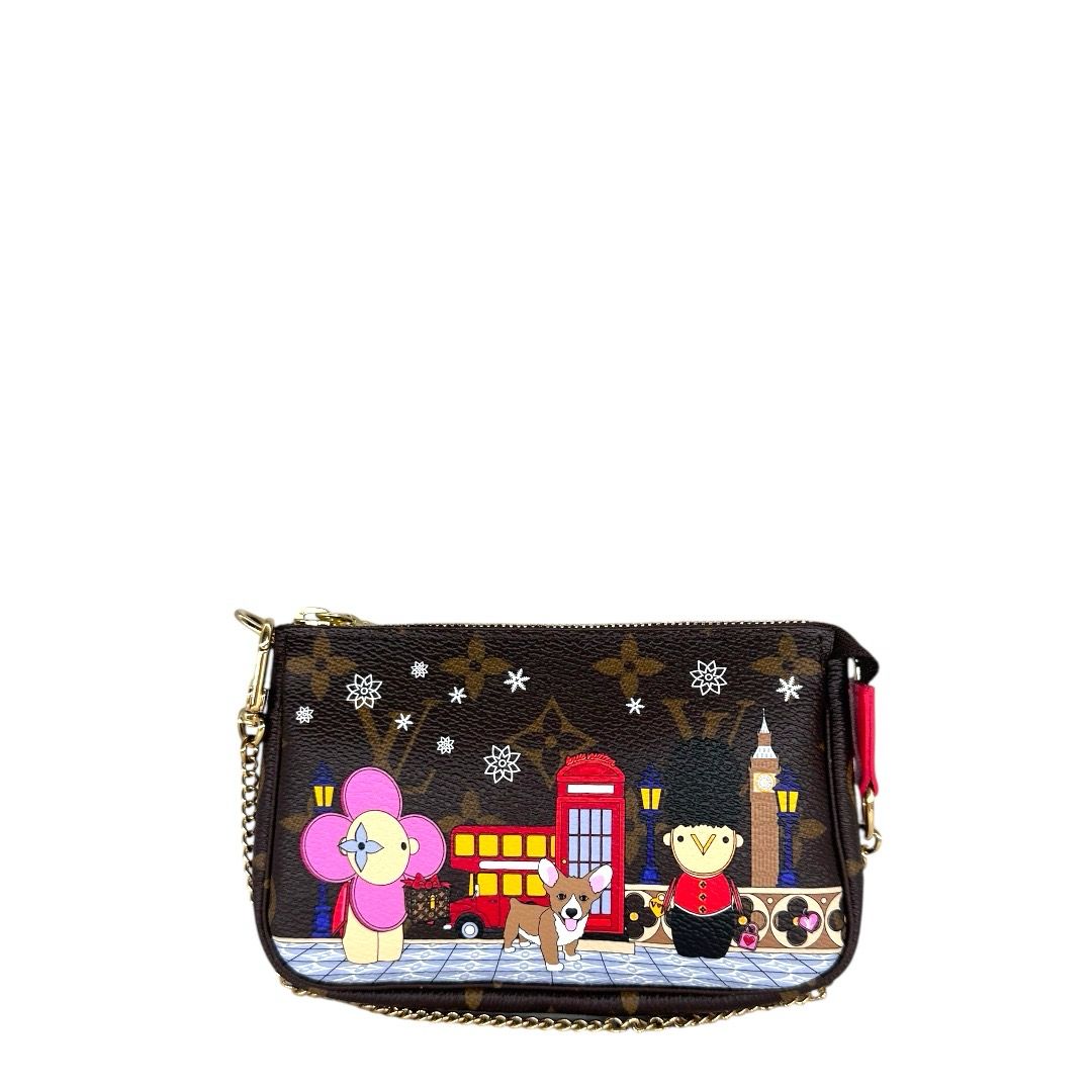 Louis Vuitton Monogram 2021 Christmas Animation London Mini Pochette