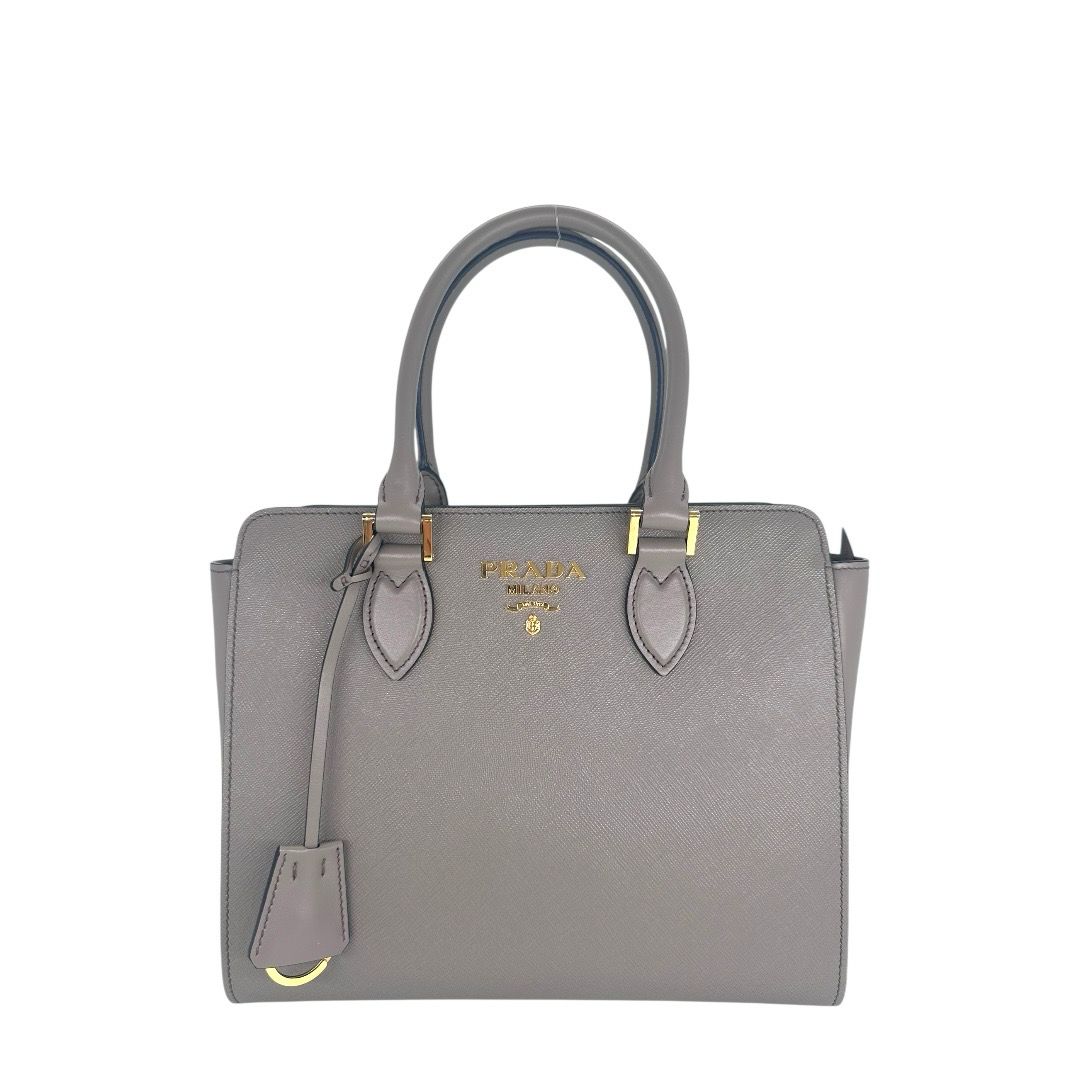 Prada Saffiano Soft Calfskin Two-Way Zippered Tote